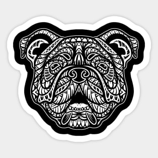 English Bulldog Tribal Sticker